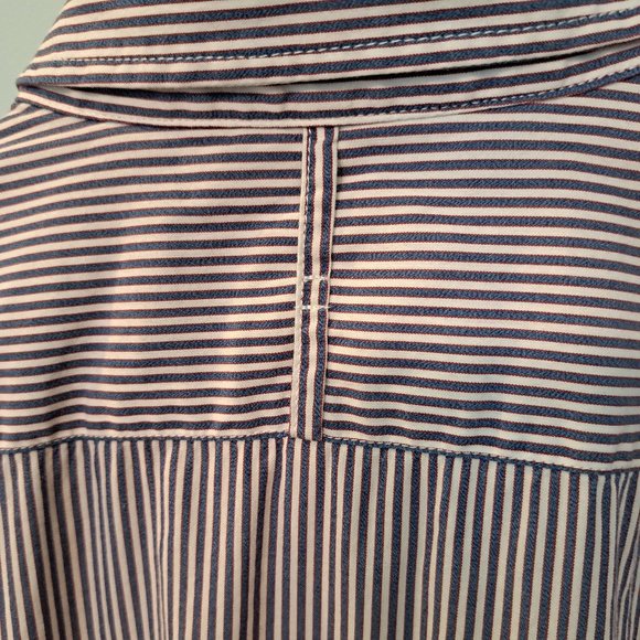 Banana Republic Soft Wash Slim Fit L men's long sleeve striped button down shirt - Picture 6 of 16